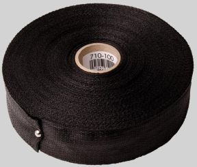 PS134B (710-100) 1-3/4"x100 YDS WOVEN POLY DUCT STRAP - BLACK
